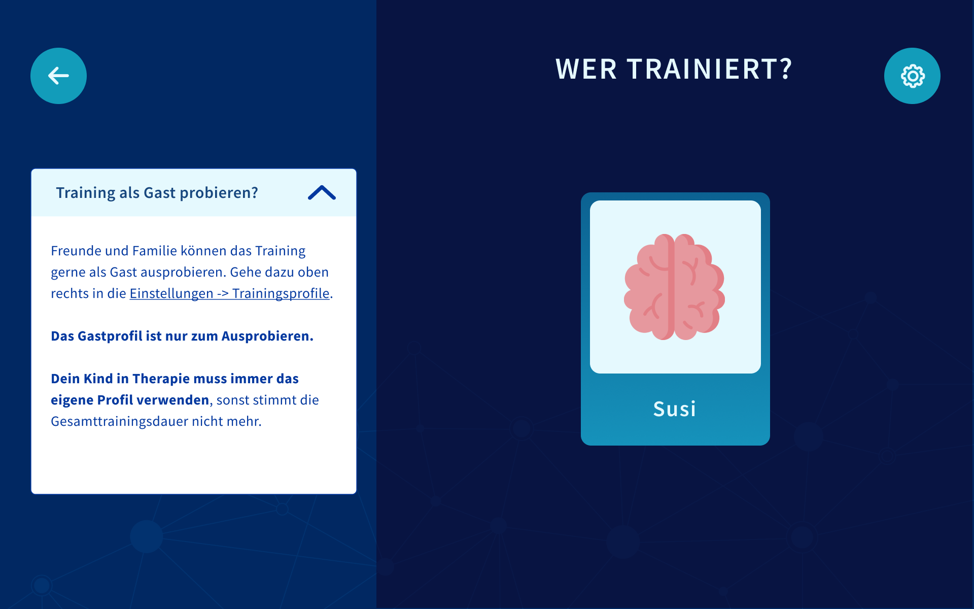 Emphasizing importance of using the correct profile