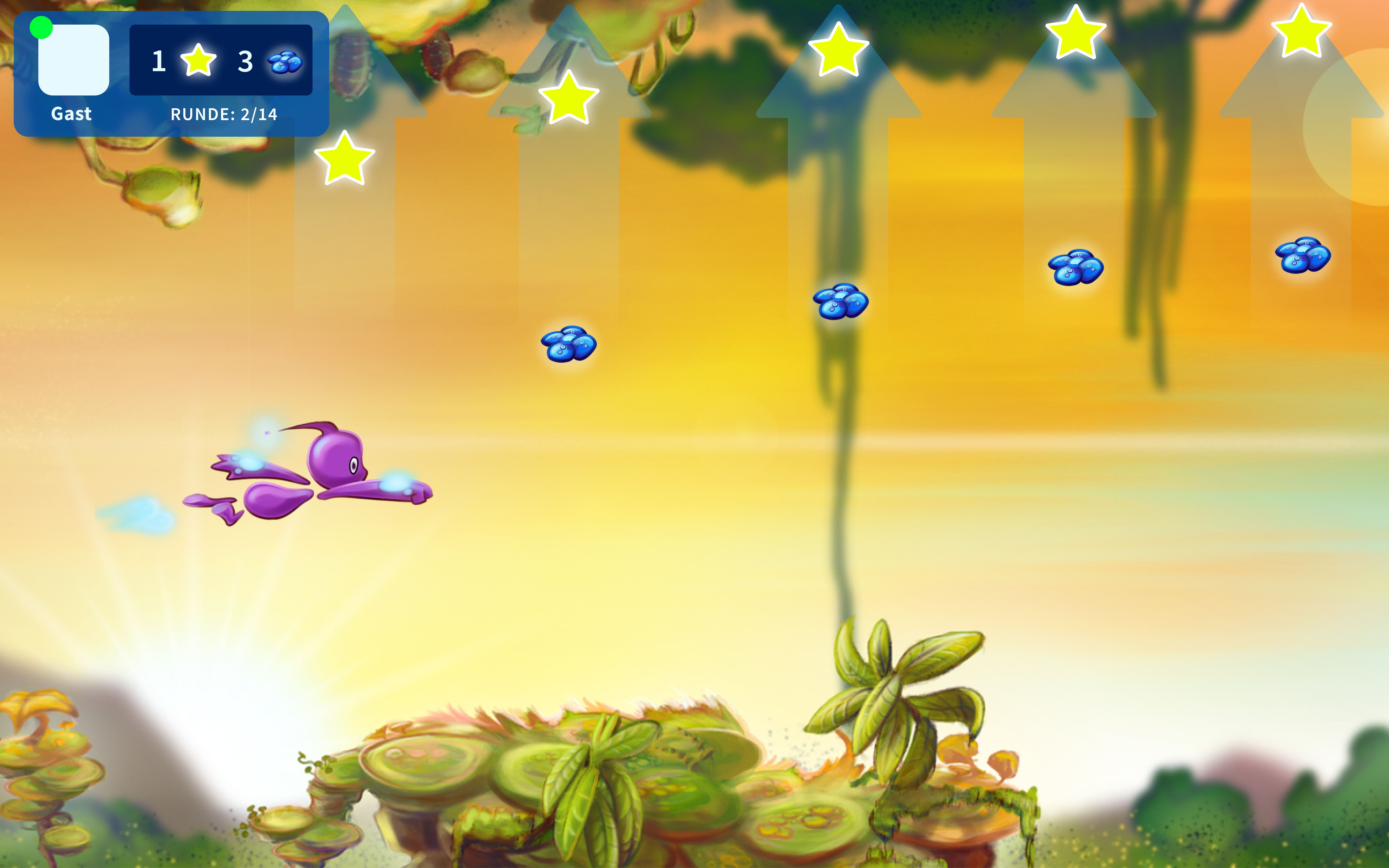 Lack of visual distinction to child's profile. Users did not see clearly that they are training with the guest profile.