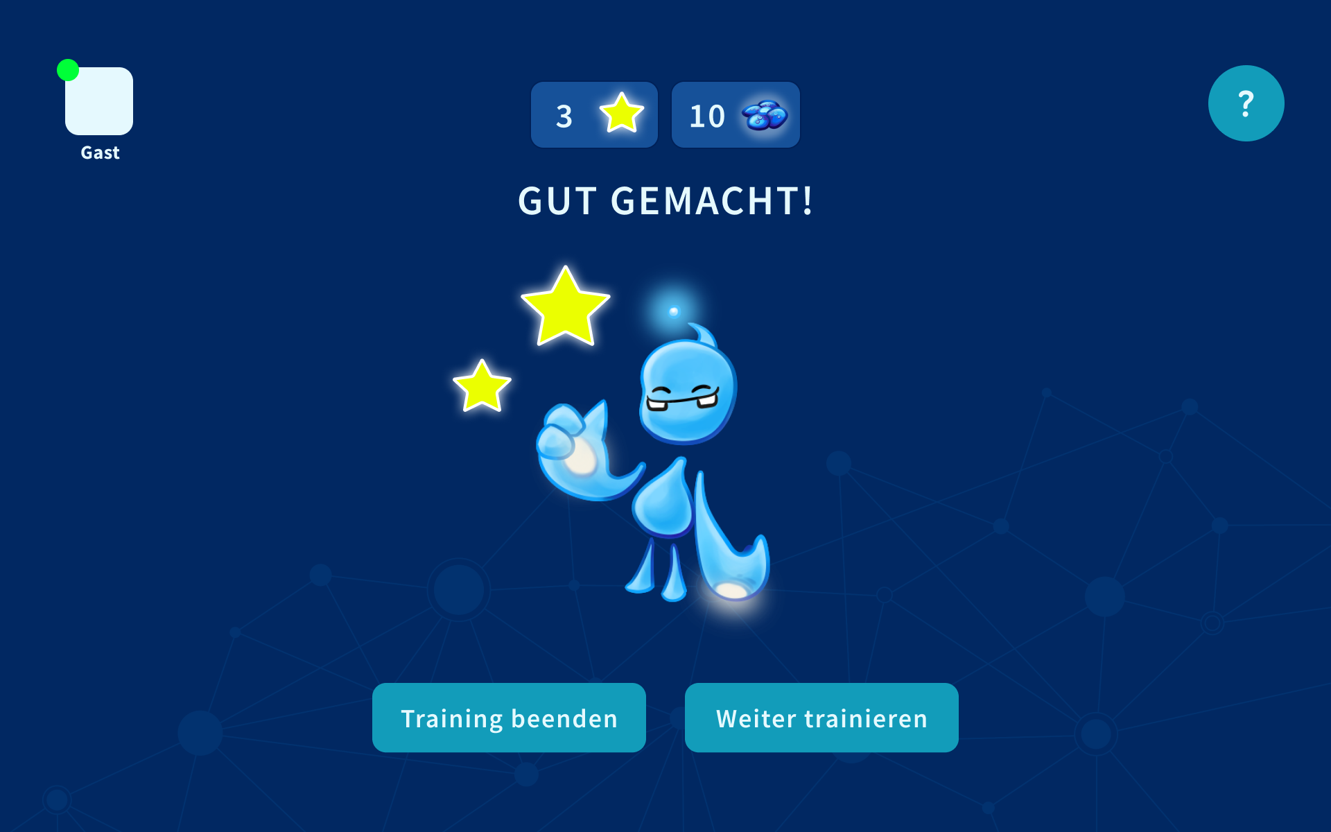 Score screen looked identical to the child's profile. Easy to think they are using the correct profile.